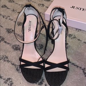 Brand new faux suede heels